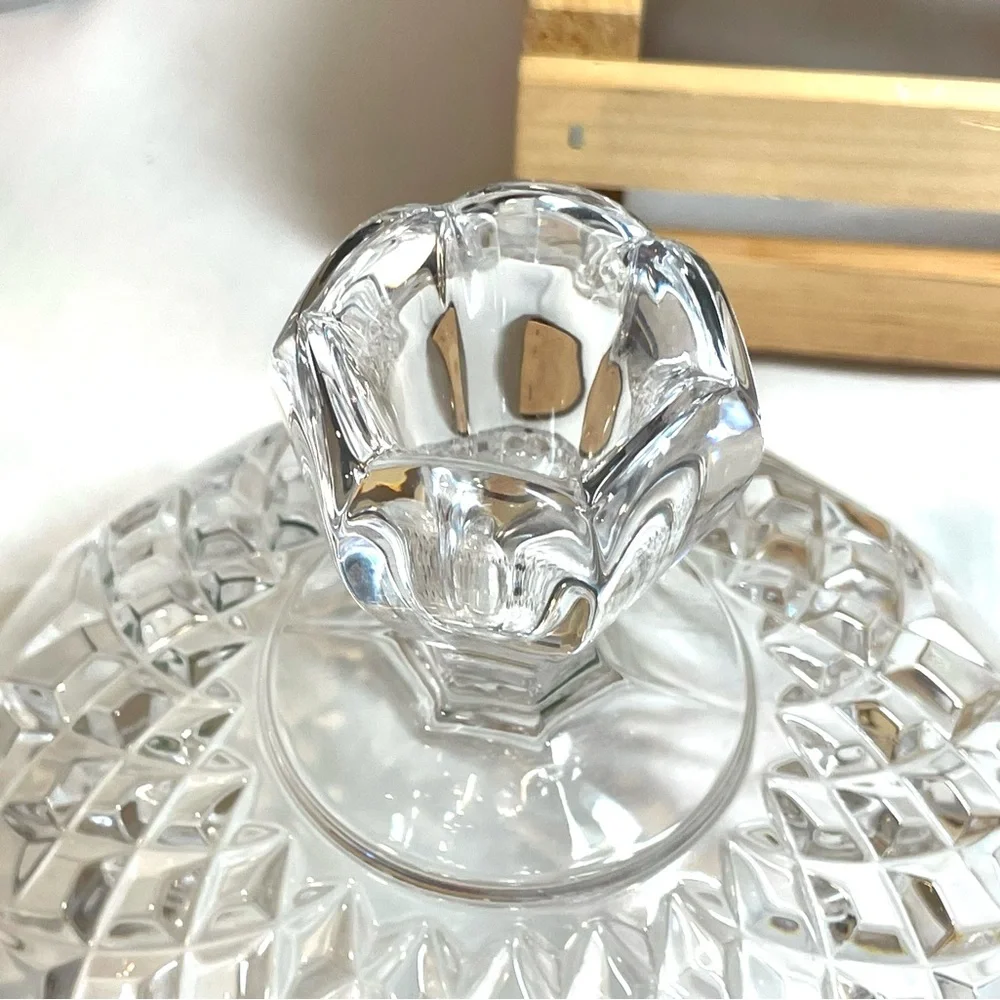 Royal Crystal Rock “Opera” Vintage Crystal Candy Dish w Lid | Italy | EUC